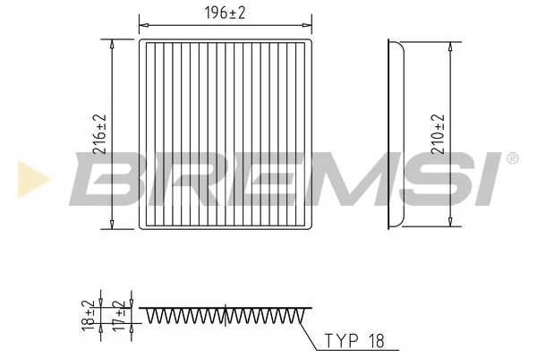 Filter, cabin air FC0089