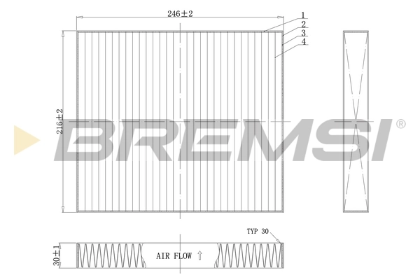 Filter, cabin air FC0183C