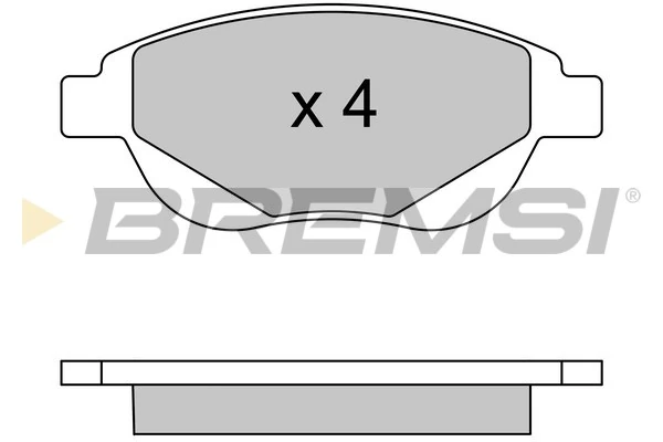 Brake Pad Set, disc brake BP3580