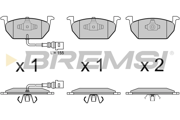 Brake Pad Set, disc brake BP3631CE
