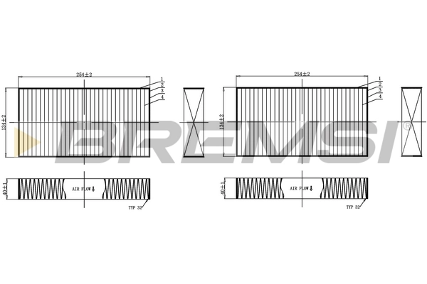 Filter, cabin air FC0940C