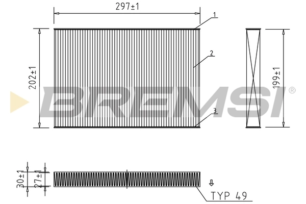 Filter, cabin air FC0484