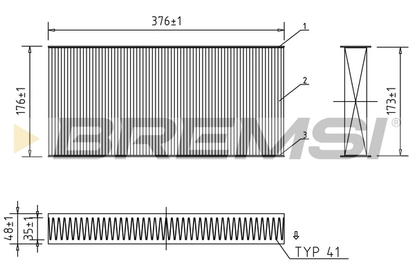 Filter, cabin air FC0403C