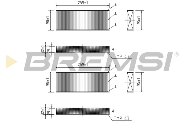Filter, cabin air FC0464
