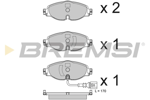 Brake Pad Set, disc brake BP3782CE
