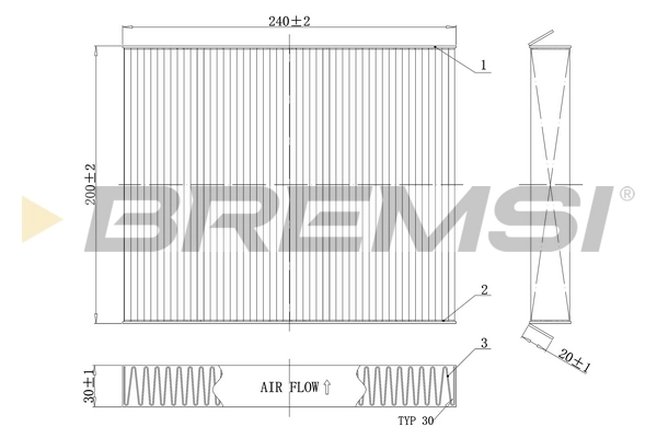 Filtro, aire habitáculo FC0854C