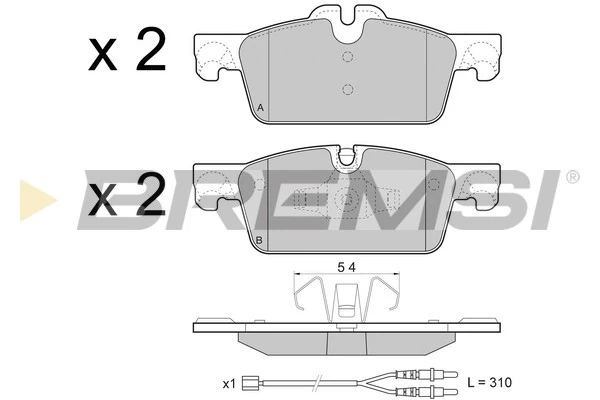 Brake Pad Set, disc brake BP3464