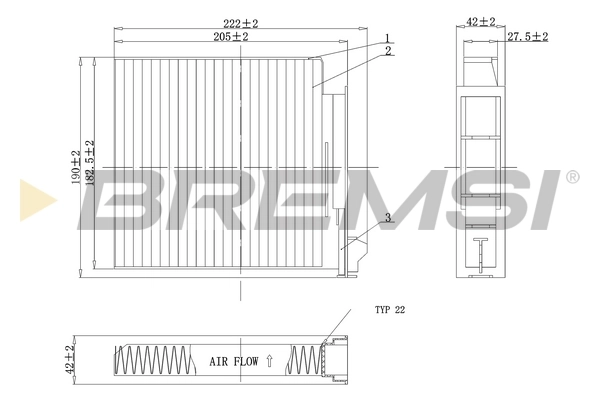 Filter, cabin air FC0093C
