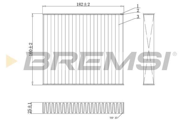 Filter, cabin air FC0891