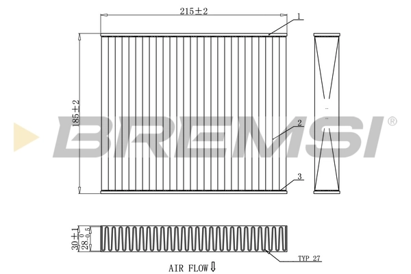 Filter, cabin air FC0910C