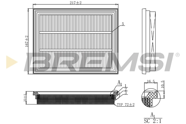 Air Filter FA1162