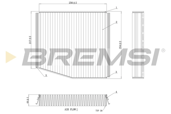 Filter, cabin air FC0106A