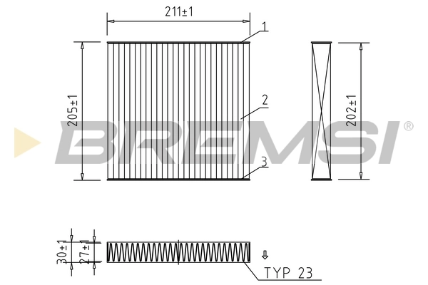 Filter, cabin air FC0899A
