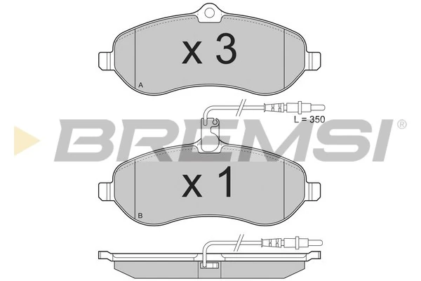 Brake Pad Set, disc brake BP3283