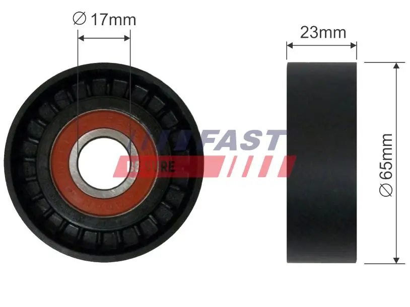 Tensioner Pulley, V-ribbed belt FT44615
