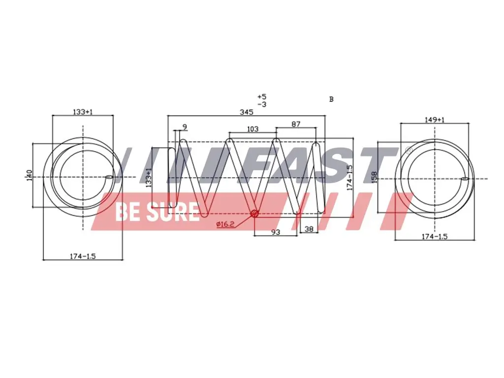 Suspension Spring FT12223K