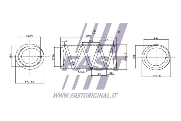 Suspension Spring FT12223K
