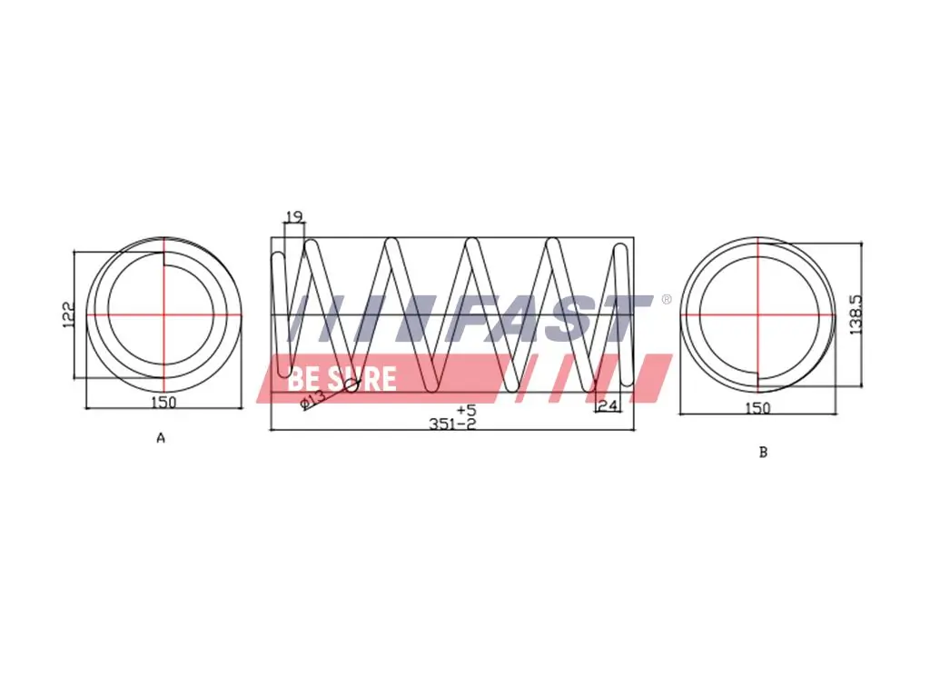 Suspension Spring FT12252K