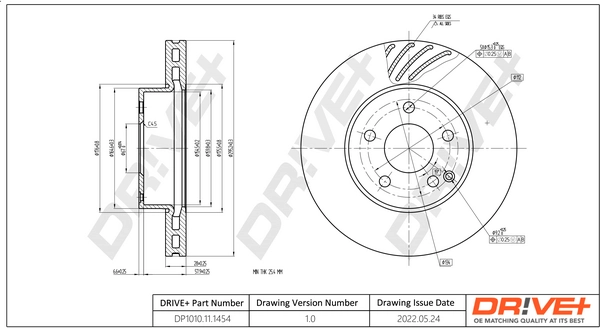 Brake Disc DP1010.11.1454