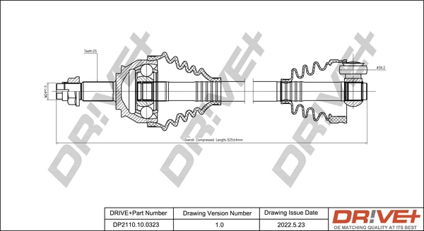 Drive Shaft DP2110.10.0323