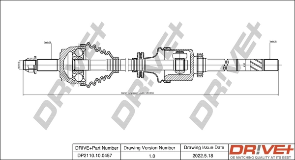 Drive Shaft DP2110.10.0457
