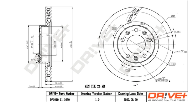 Brake Disc DP1010.11.1630