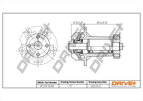 Water Pump, engine cooling DP2310.10.068