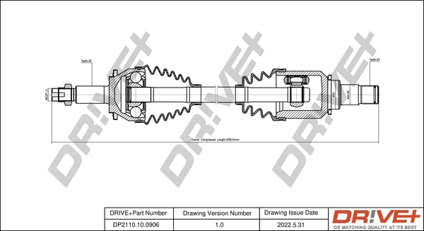 Drive Shaft DP2110.10.0906