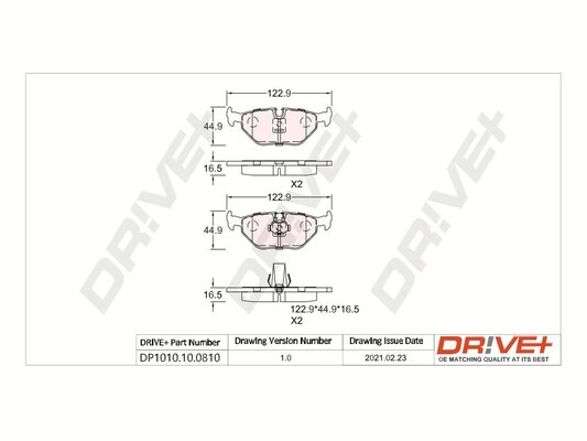 Brake Pad Set, disc brake DP1010.10.0810