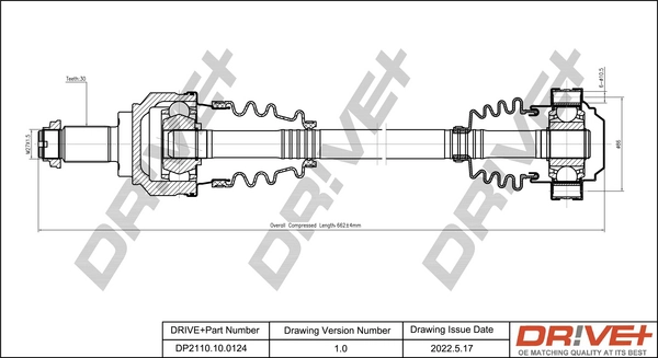 Drive Shaft DP2110.10.0124
