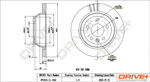 Brake Disc DP1010.11.1442