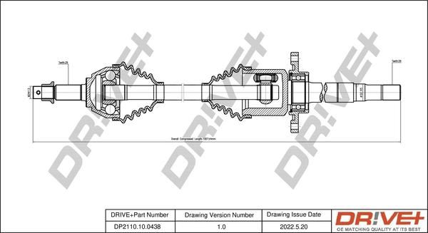 Drive Shaft DP2110.10.0438