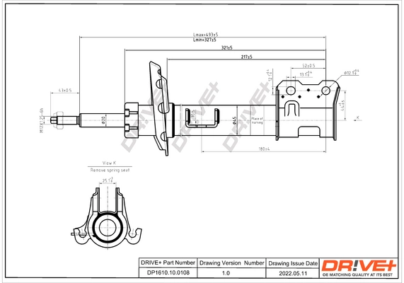 Shock Absorber DP1610.10.0108