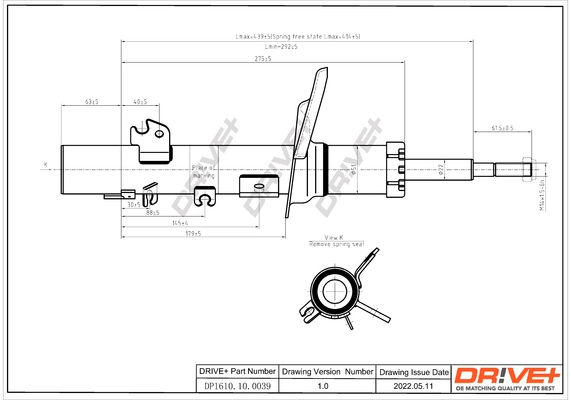Shock Absorber DP1610.10.0039