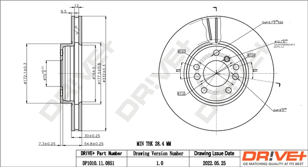 Brake Disc DP1010.11.0851