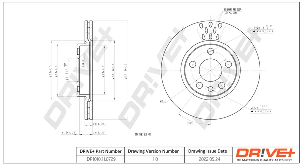 Brake Disc DP1010.11.0729