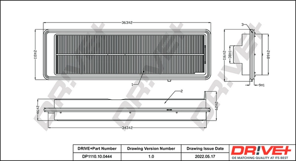 Air Filter DP1110.10.0444