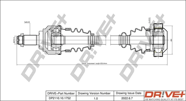 Drive Shaft DP2110.10.1752