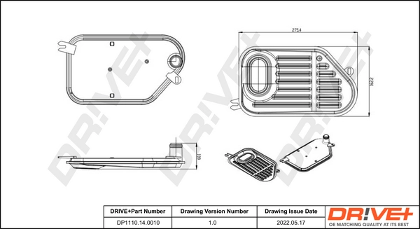 Hydraulic Filter Kit, automatic transmission DP1110.14.0010