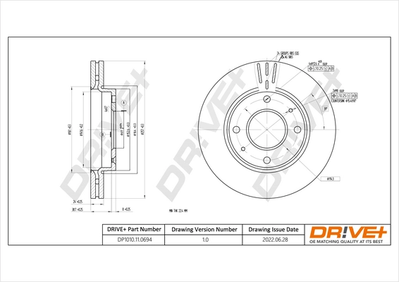 Brake Disc DP1010.11.0694