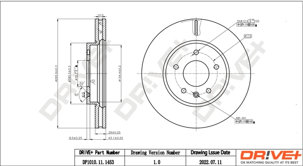 Brake Disc DP1010.11.1453