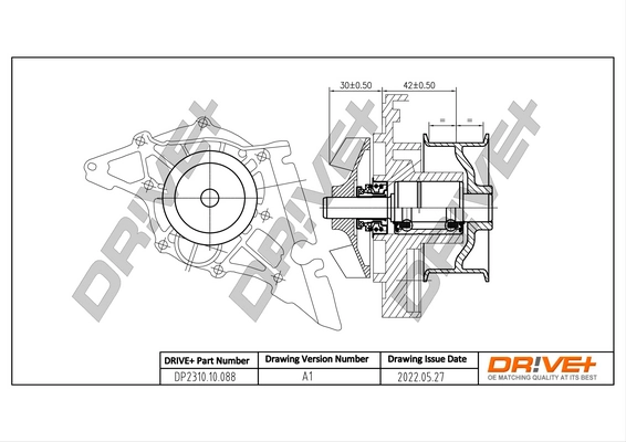 Water Pump, engine cooling DP2310.10.088