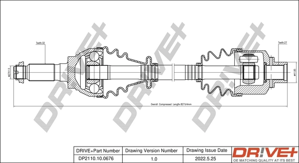 Drive Shaft DP2110.10.0676
