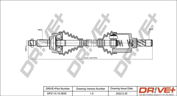 Drive Shaft DP2110.10.0835