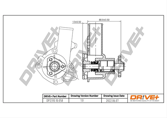 Water Pump, engine cooling DP2310.10.058