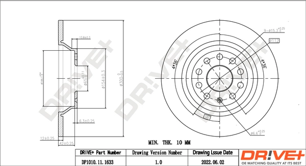 Brake Disc DP1010.11.1633