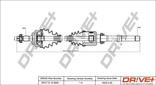 Drive Shaft DP2110.10.0606