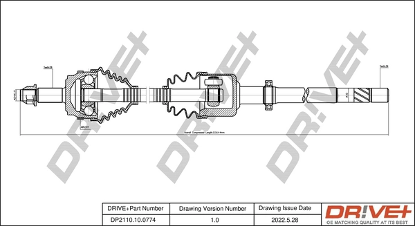 Drive Shaft DP2110.10.0774