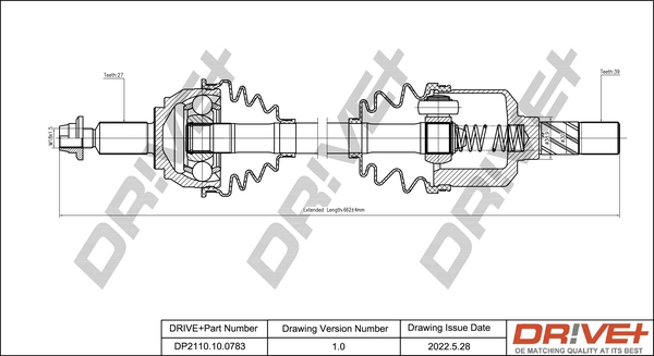 Drive Shaft DP2110.10.0783