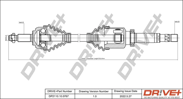 Drive Shaft DP2110.10.0767